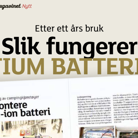 Bobil og Caravan magasinet - Artikkel - Ett års bruk litium batterier