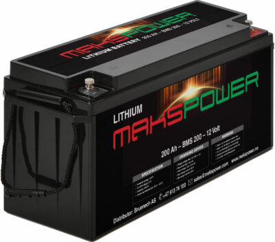 makspower.litium.batteri.200Ah,-200BMS,-Standard,-490x171x240mm