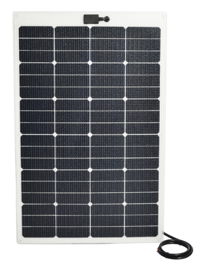 Makspower 80 watt Semirigid Solarpanel Solcellepanel Hvit B
