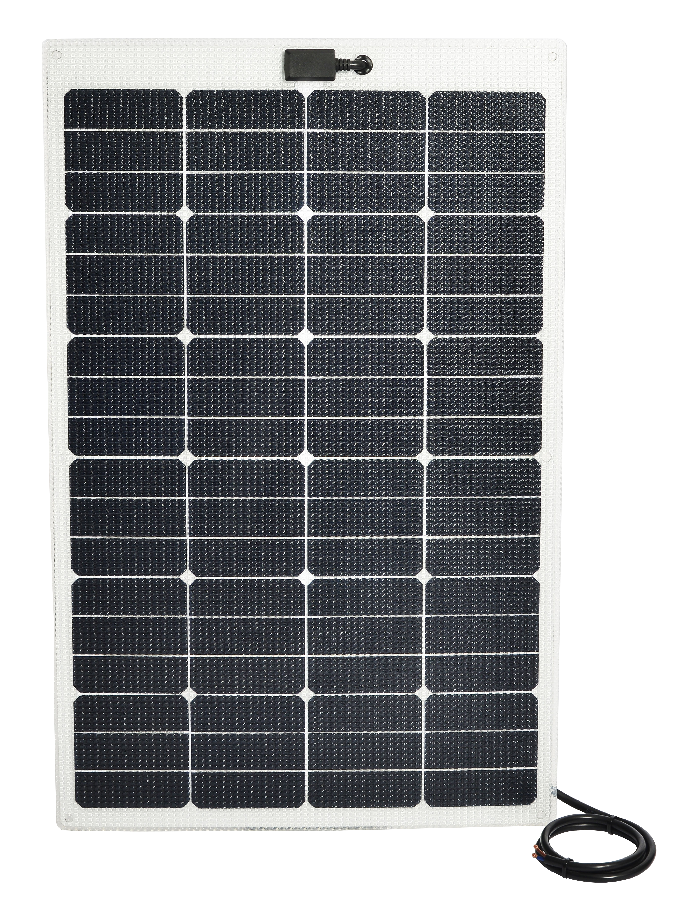 Makspower 80 watt Semirigid Solarpanel Solcellepanel Hvit B