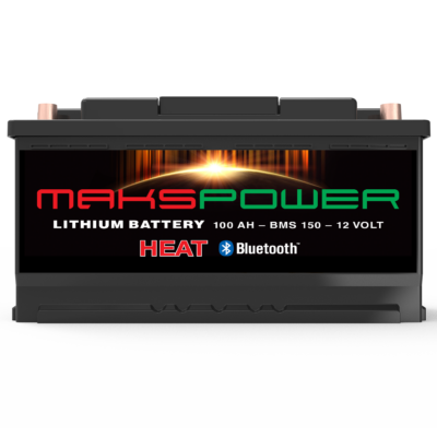 Makspower Litium Bobilbatteri - Bodelsbatteri - 12V 100Ah